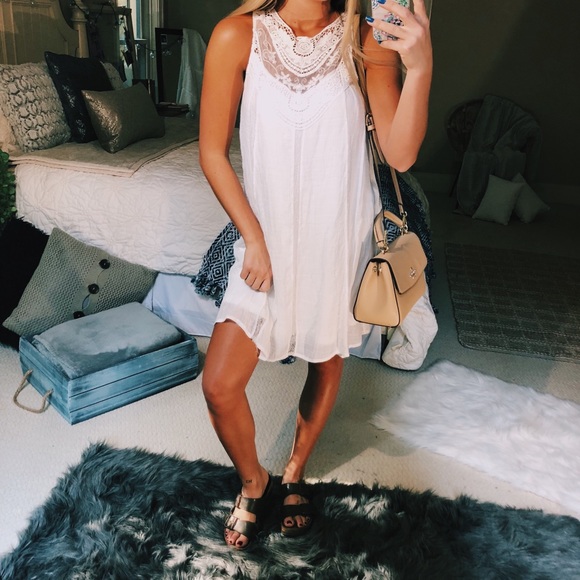 Dresses & Skirts - ivory boho crotchet dress
